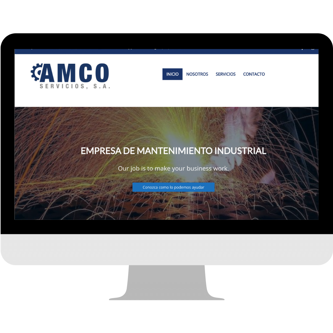 AMCO Servicios laptop Mockup